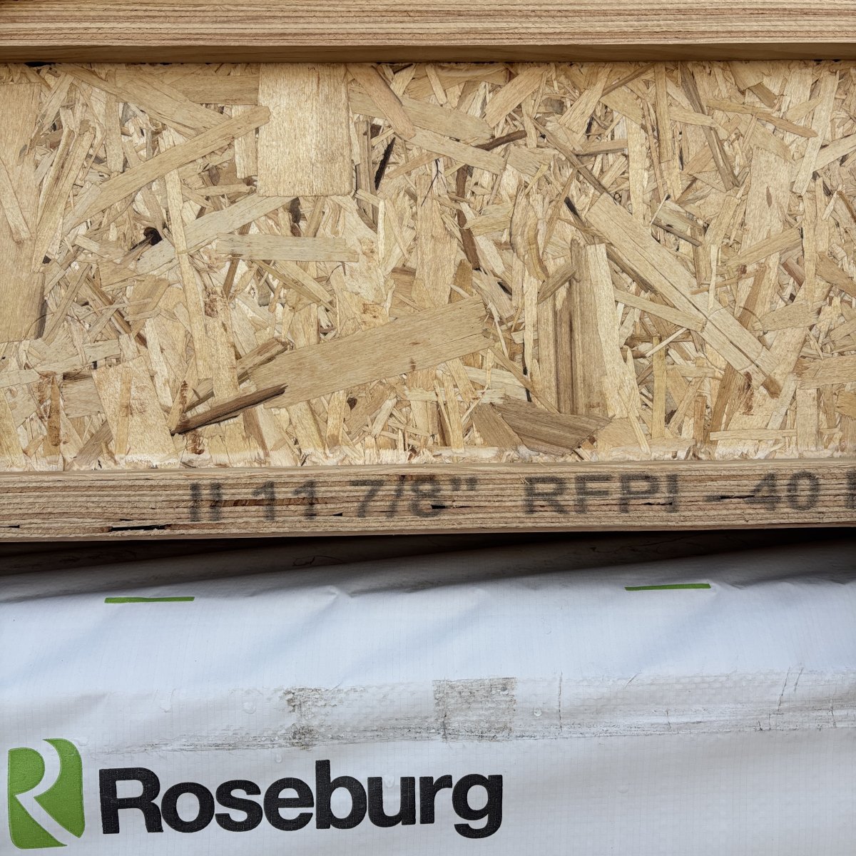 Roseburg RFPI-40 11-7/8 mill stamp on flange front view