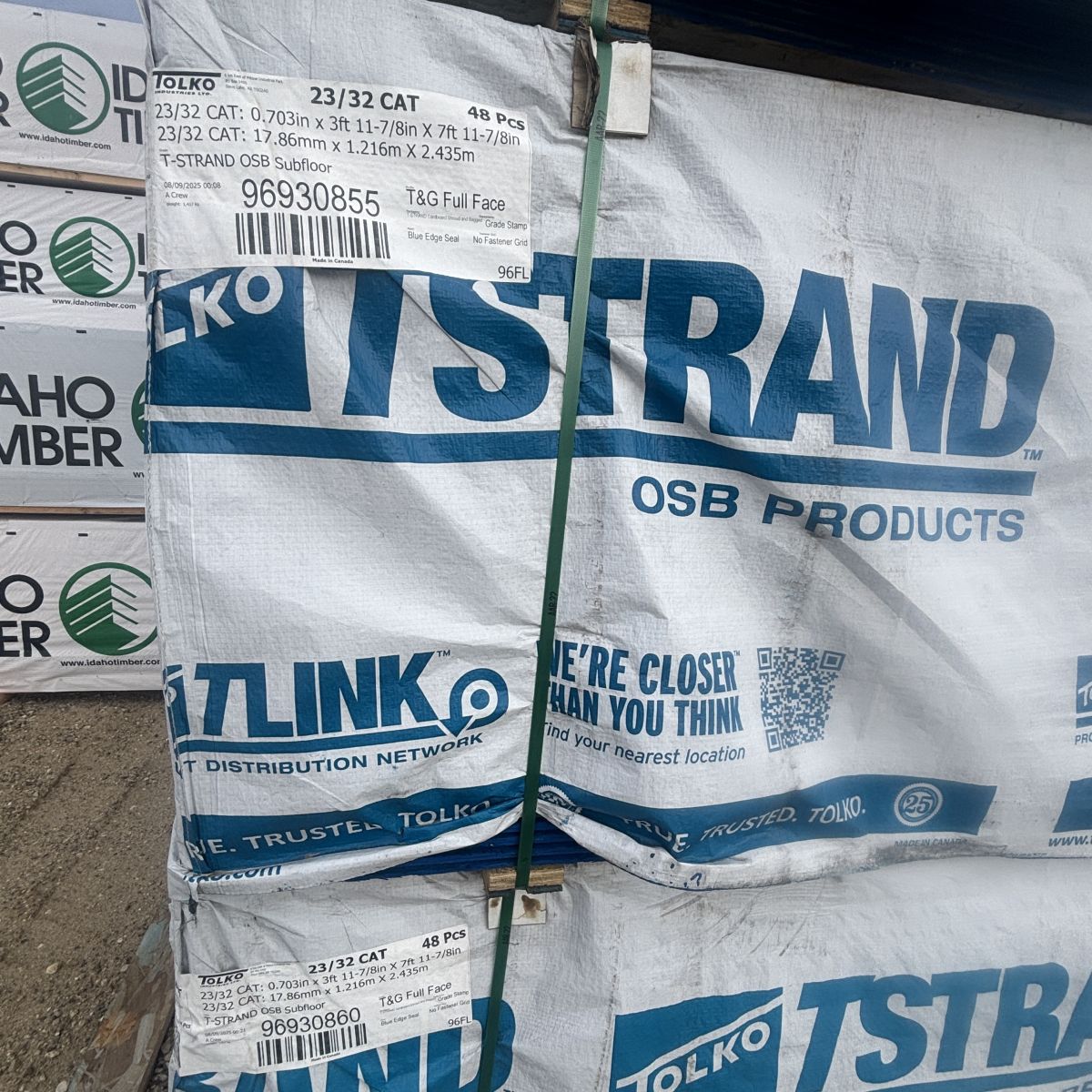 RFPI-20 I-joist bundle label