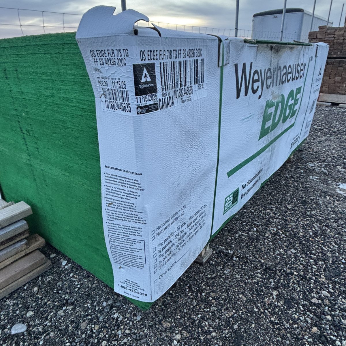 RFPI-20 I-joist bundle label