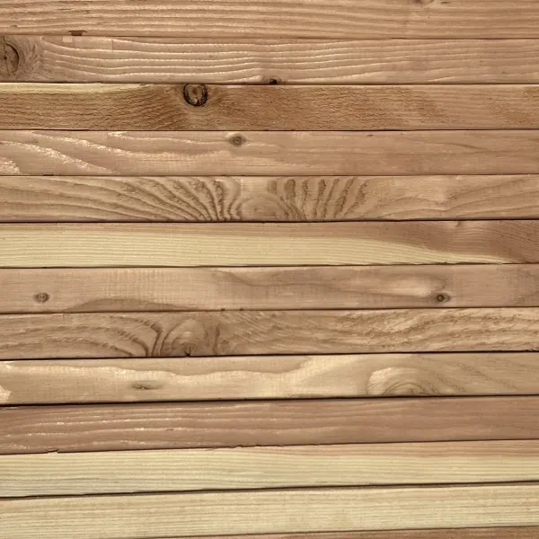 Side grain detail of 2×4×10′ #2 kiln-dried Douglas Fir lumber