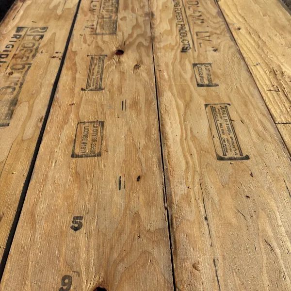 Narrow depth laminated veneer lumber at our Stockton California distribution center.